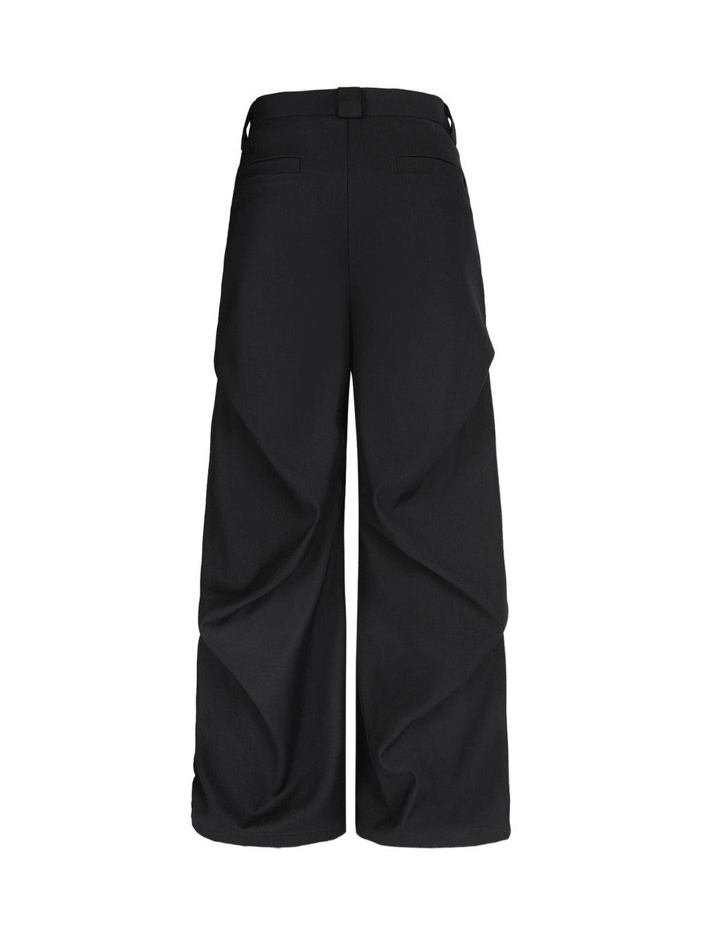 Men’s High-Waist Wide-Leg Trousers with Pleated Front and Side Pockets – Comfortable Everyday Wear