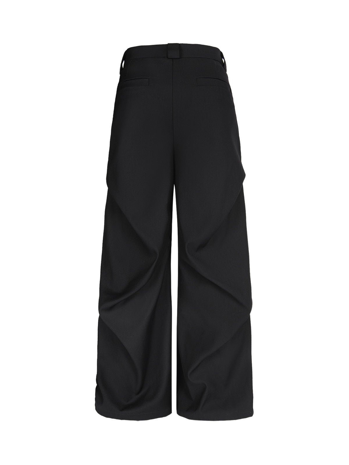 Men’s High-Waist Wide-Leg Trousers with Pleated Front and Side Pockets – Comfortable Everyday Wear