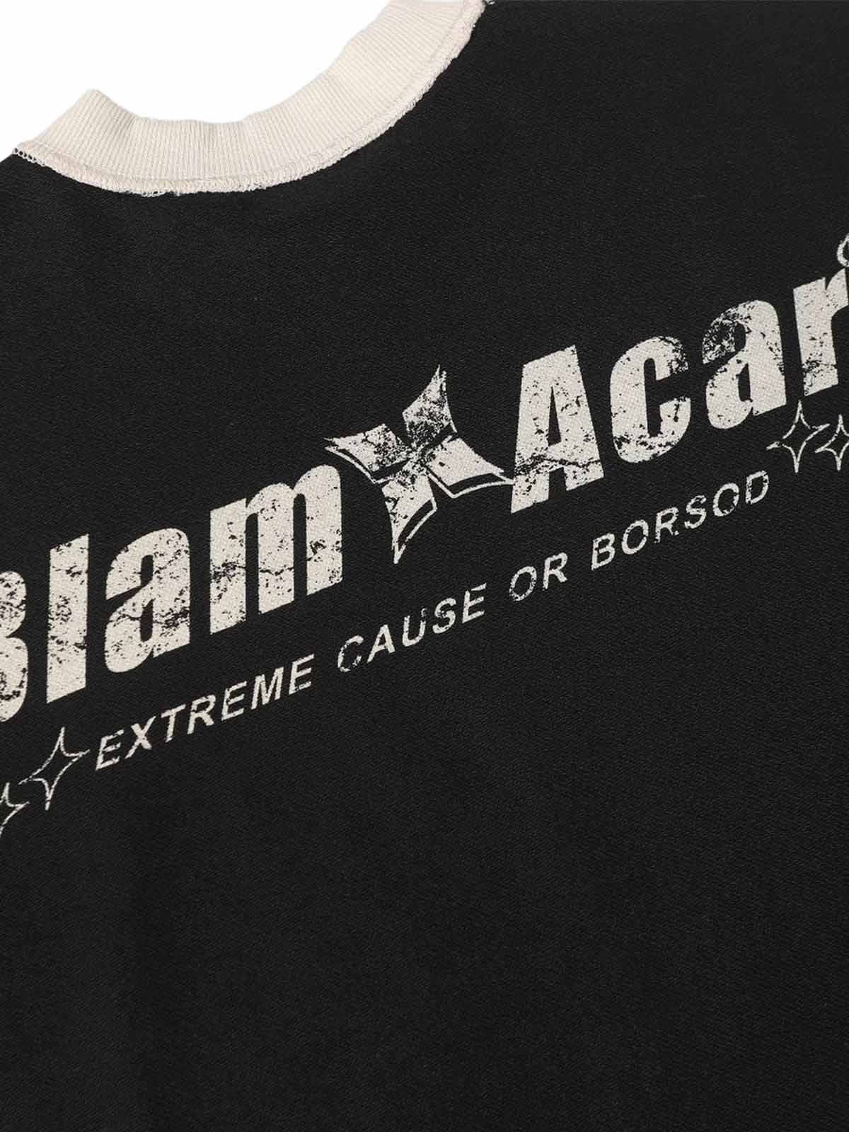 Distressed Graphic T-Shirt for Men – Casual Sporty Streetwear Tee for Spring and Summer