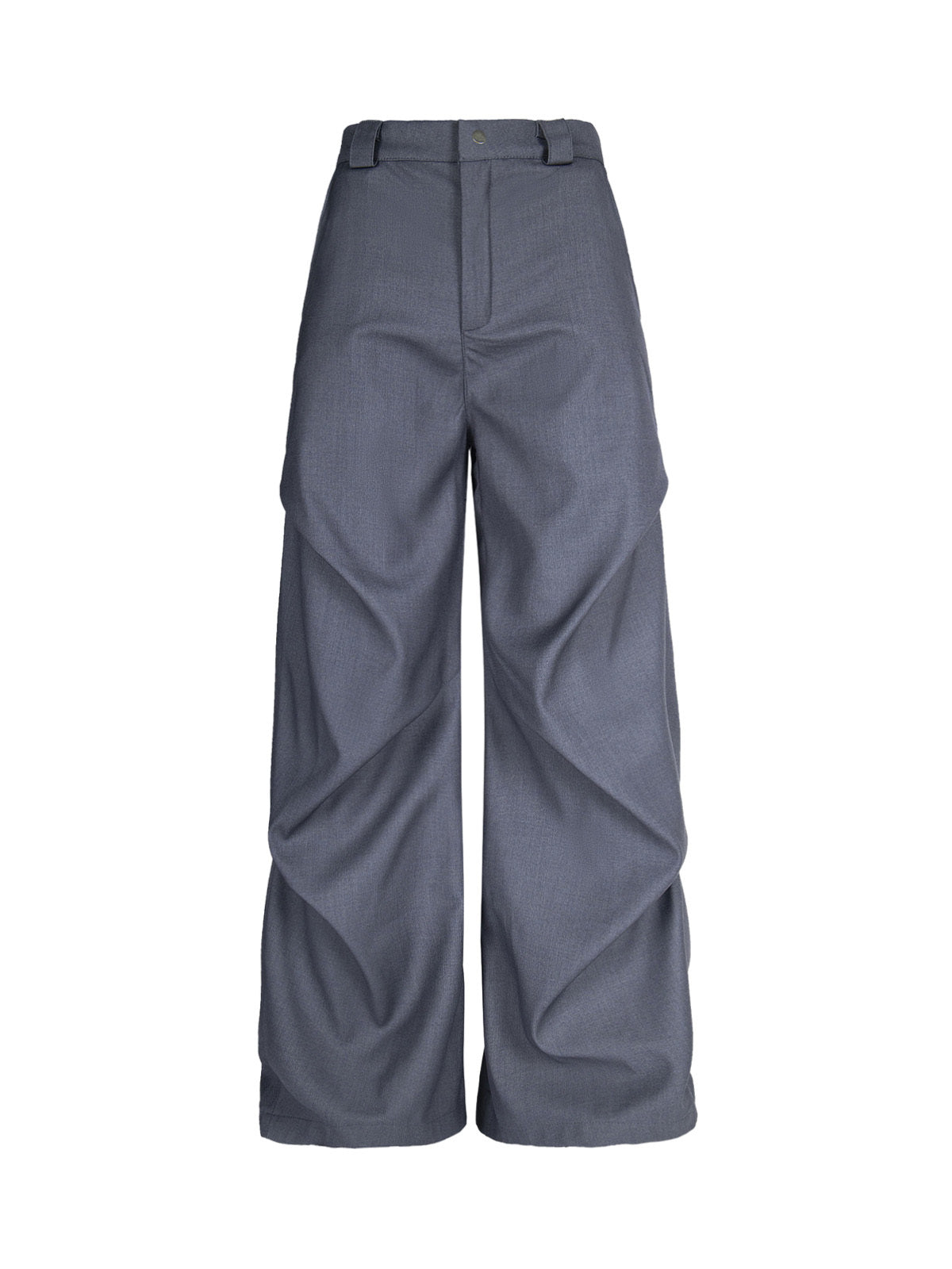 Men’s High-Waist Wide-Leg Trousers with Pleated Front and Side Pockets – Comfortable Everyday Wear