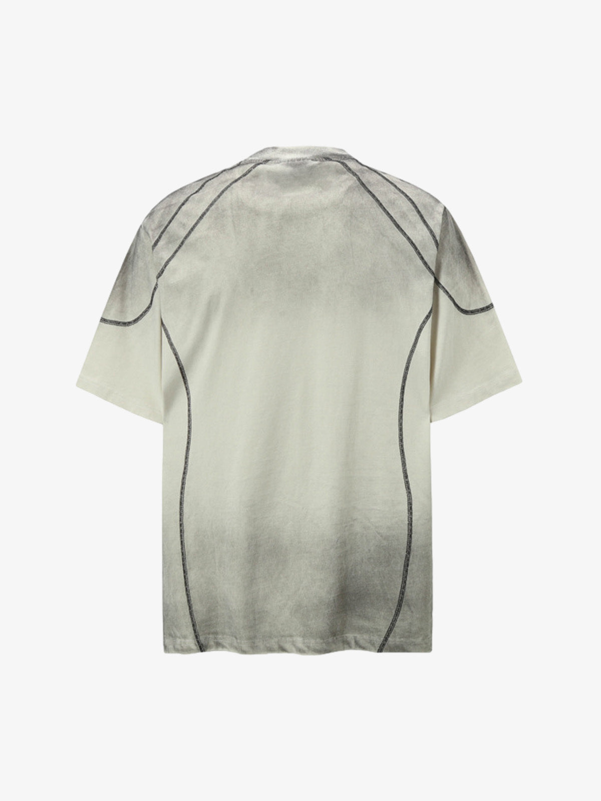 Distressed Graphic Tee with Bold Number Print – Casual Sporty Cotton T-Shirt for Spring and Summer