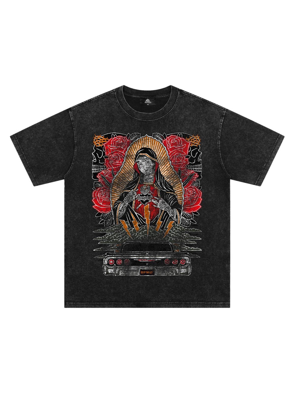 Vintage-Inspired Graphic T-Shirt with Car Illustration – Casual Cotton Streetwear Tee for Spring and Summer