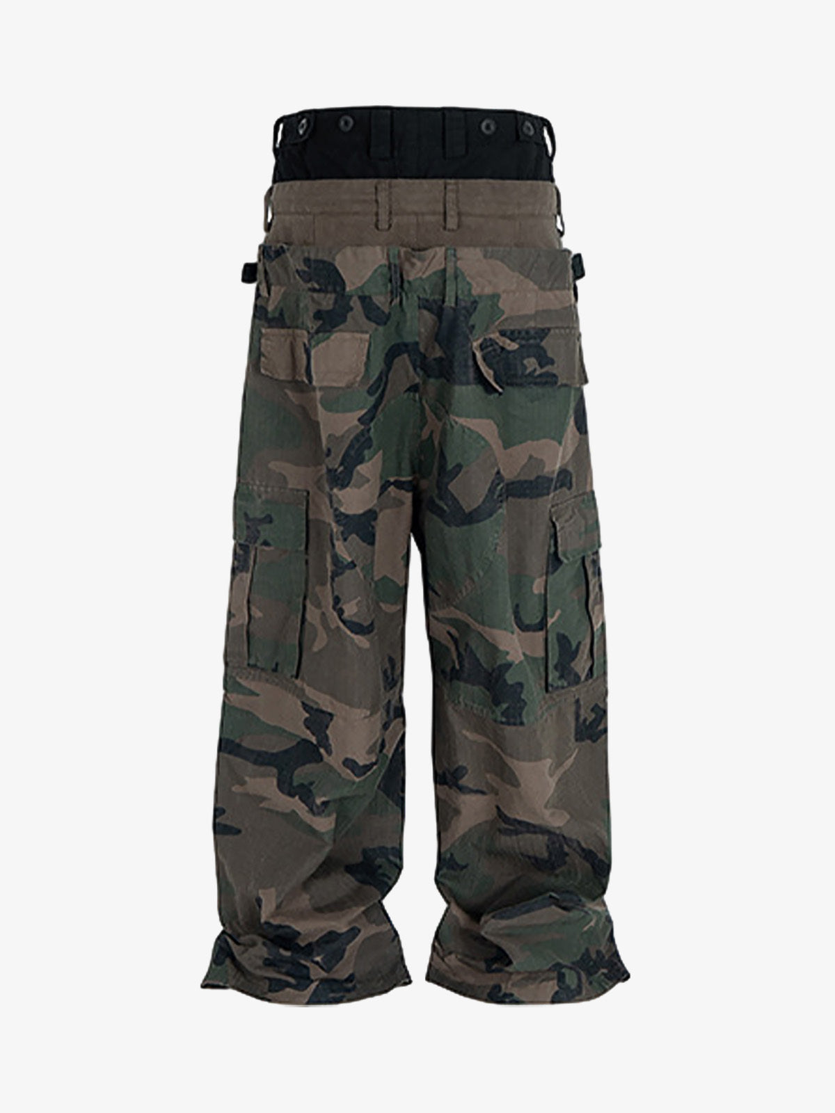 Men’s Camouflage Cargo Pants with Adjustable Waist and Multi-Pocket Details – Casual and Outdoor Essentials
