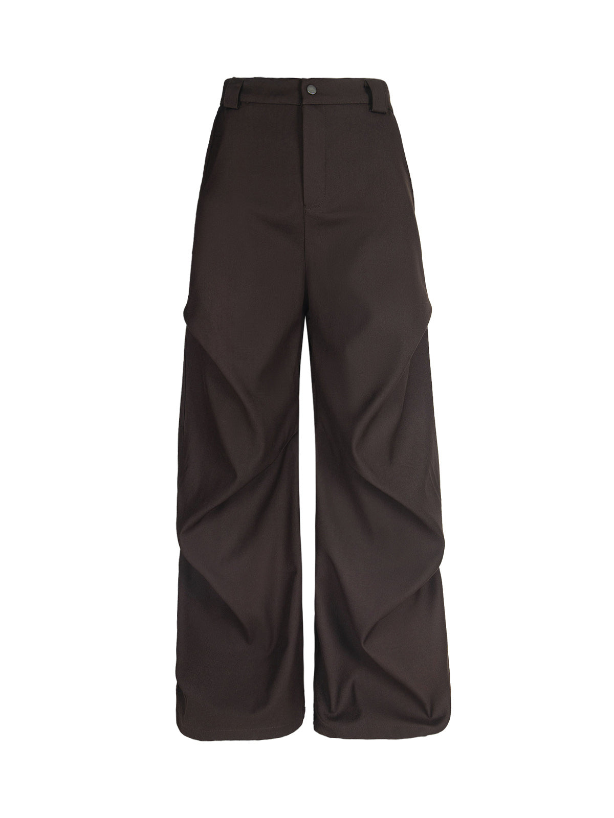 Men’s High-Waist Wide-Leg Trousers with Pleated Front and Side Pockets – Comfortable Everyday Wear