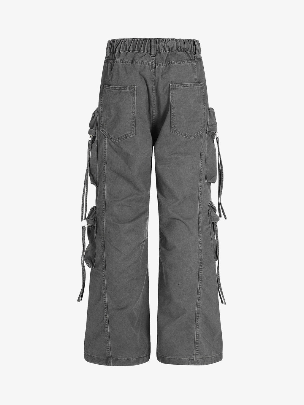 Men’s Utility Cargo Pants with Adjustable Ties – Functional Streetwear for Spring to Fal