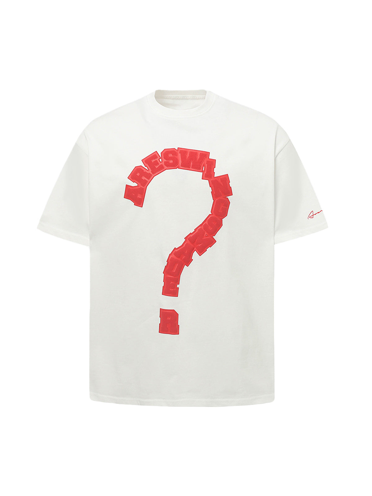 Question Mark Graphic T-Shirt for Men – Casual Streetwear Cotton Tee for Spring and Summer