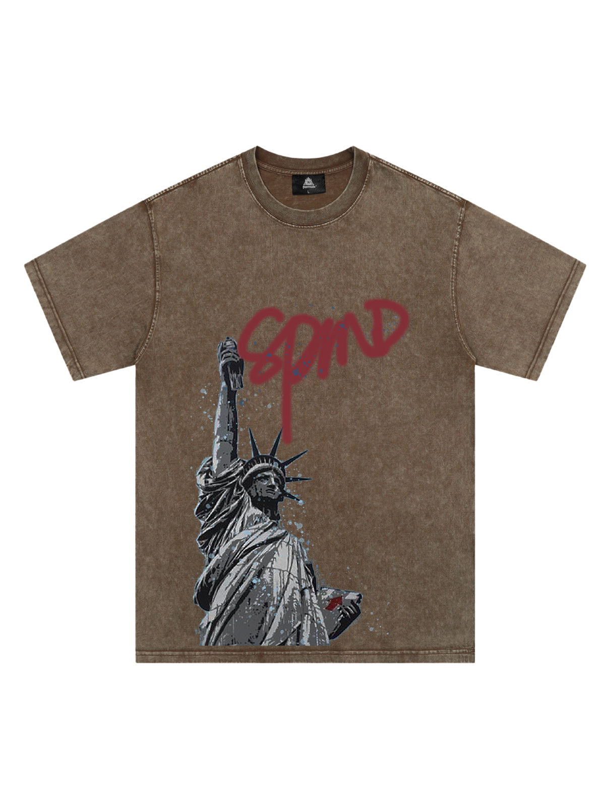 Statue of Liberty Graphic T-Shirt for Men – Casual Streetwear Tee for Spring and Summer