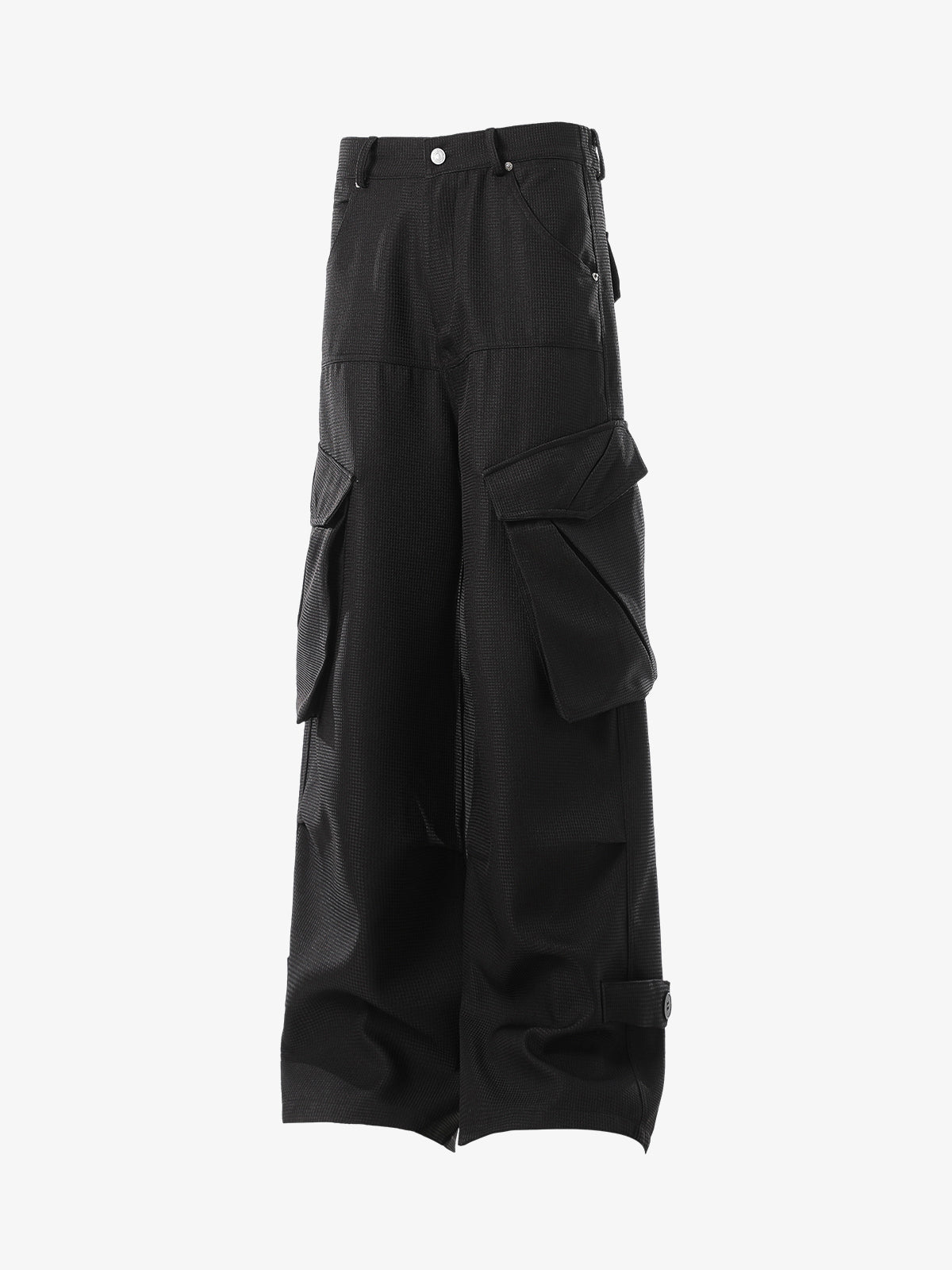 High-Waist Black Trousers with Crystal Waistband – Chic Office & Casual Pants for Fall/Winter