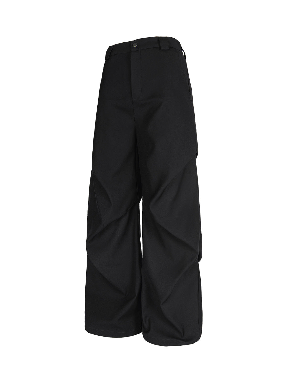 Men’s High-Waist Wide-Leg Trousers with Pleated Front and Side Pockets – Comfortable Everyday Wear