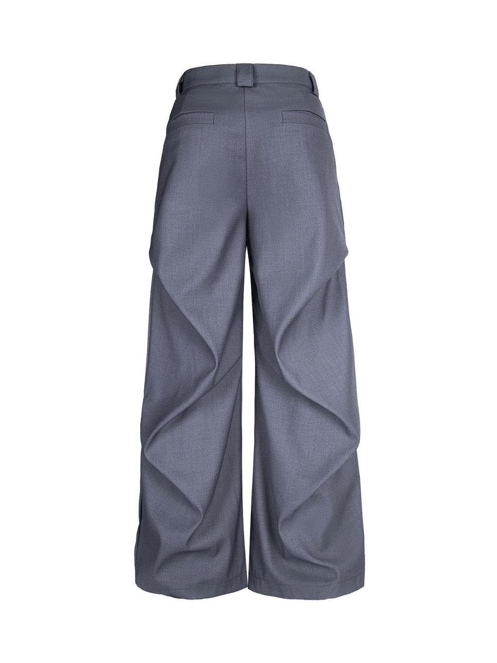 Men’s High-Waist Wide-Leg Trousers with Pleated Front and Side Pockets – Comfortable Everyday Wear