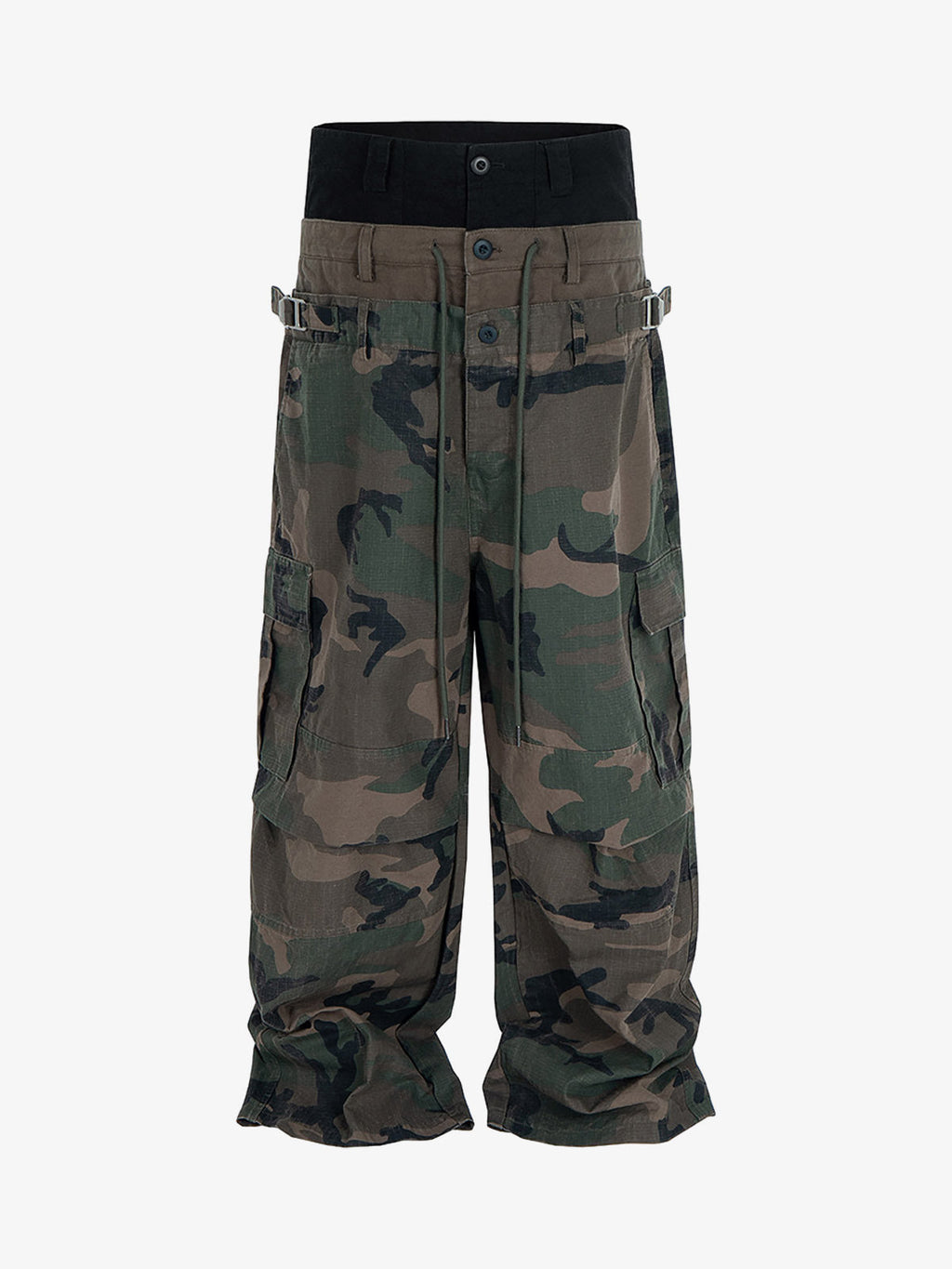 Men’s Camouflage Cargo Pants with Adjustable Waist and Multi-Pocket Details – Casual and Outdoor Essentials