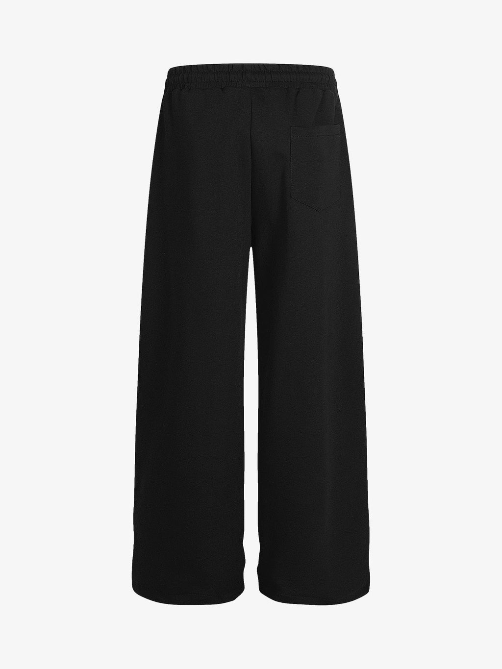 Men’s Wide-Leg Lounge Pants with Side Embroidery and Elastic Drawstring Waist – Relaxed Casual Comfort