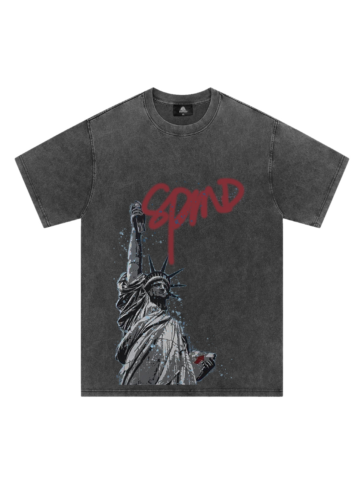 Statue of Liberty Graphic T-Shirt for Men – Casual Streetwear Tee for Spring and Summer