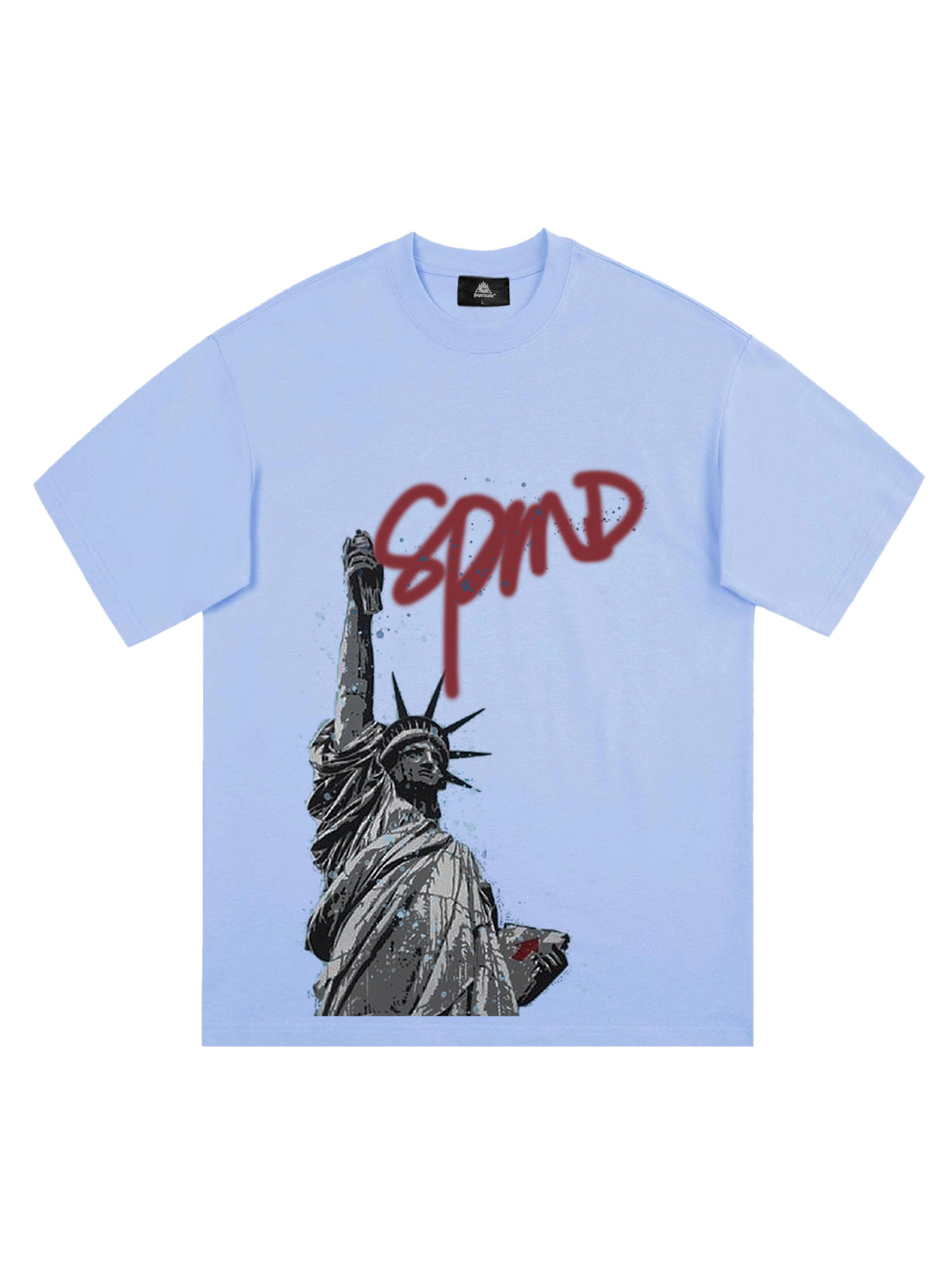 Statue of Liberty Graphic T-Shirt for Men – Casual Streetwear Tee for Spring and Summer