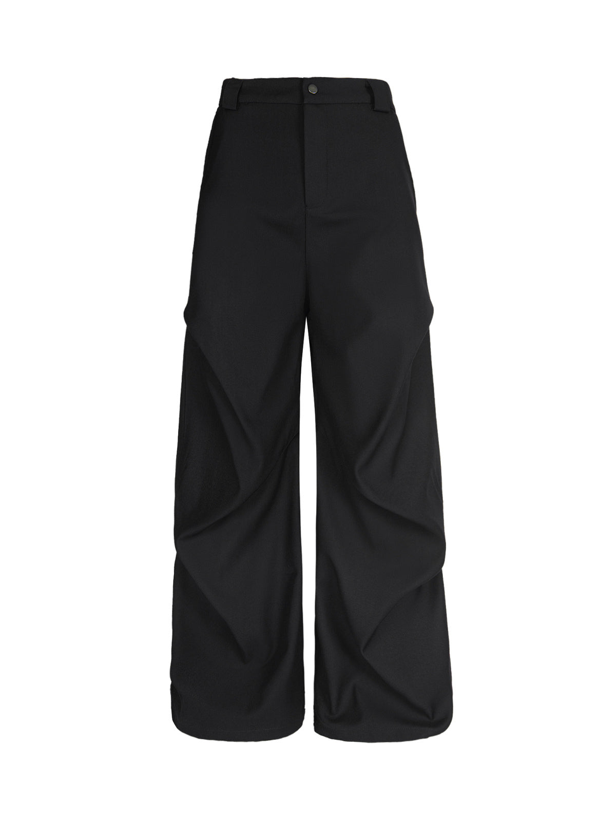 Men’s High-Waist Wide-Leg Trousers with Pleated Front and Side Pockets – Comfortable Everyday Wear