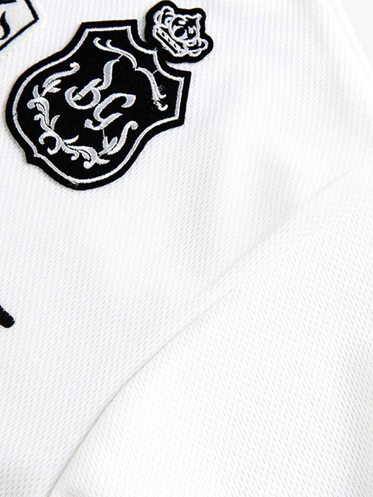 Red Long Sleeve Sports Jersey with Bold Number and Logo – Athletic Team Tee for Fall and Winter