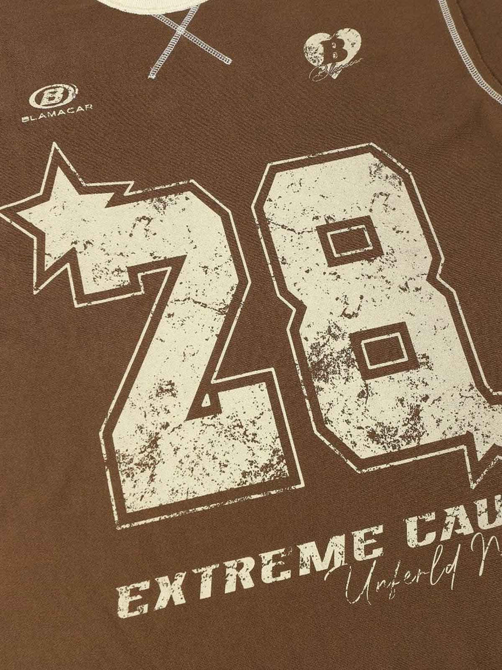 Distressed Graphic T-Shirt for Men – Casual Sporty Streetwear Tee for Spring and Summer