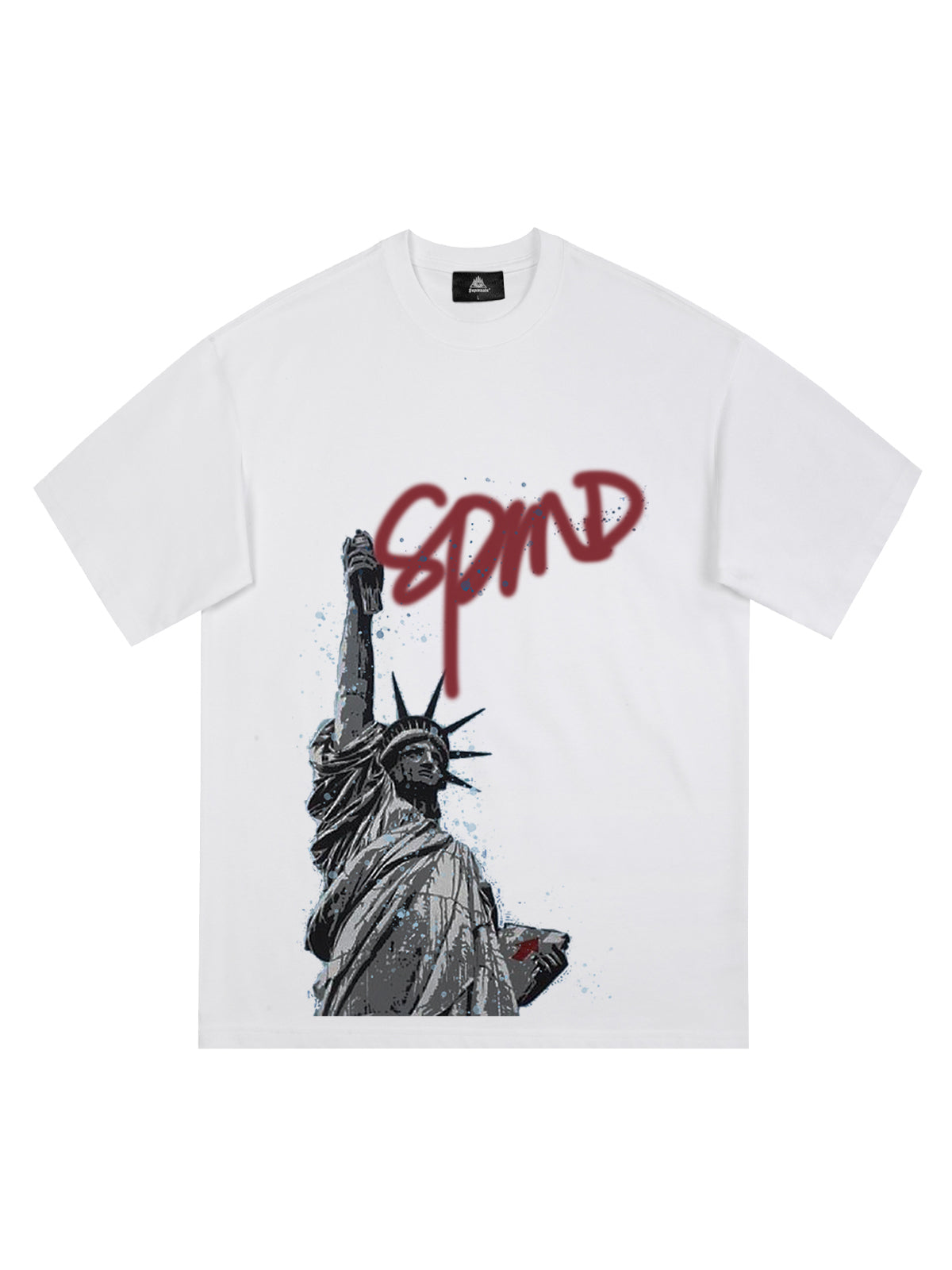 Statue of Liberty Graphic T-Shirt for Men – Casual Streetwear Tee for Spring and Summer