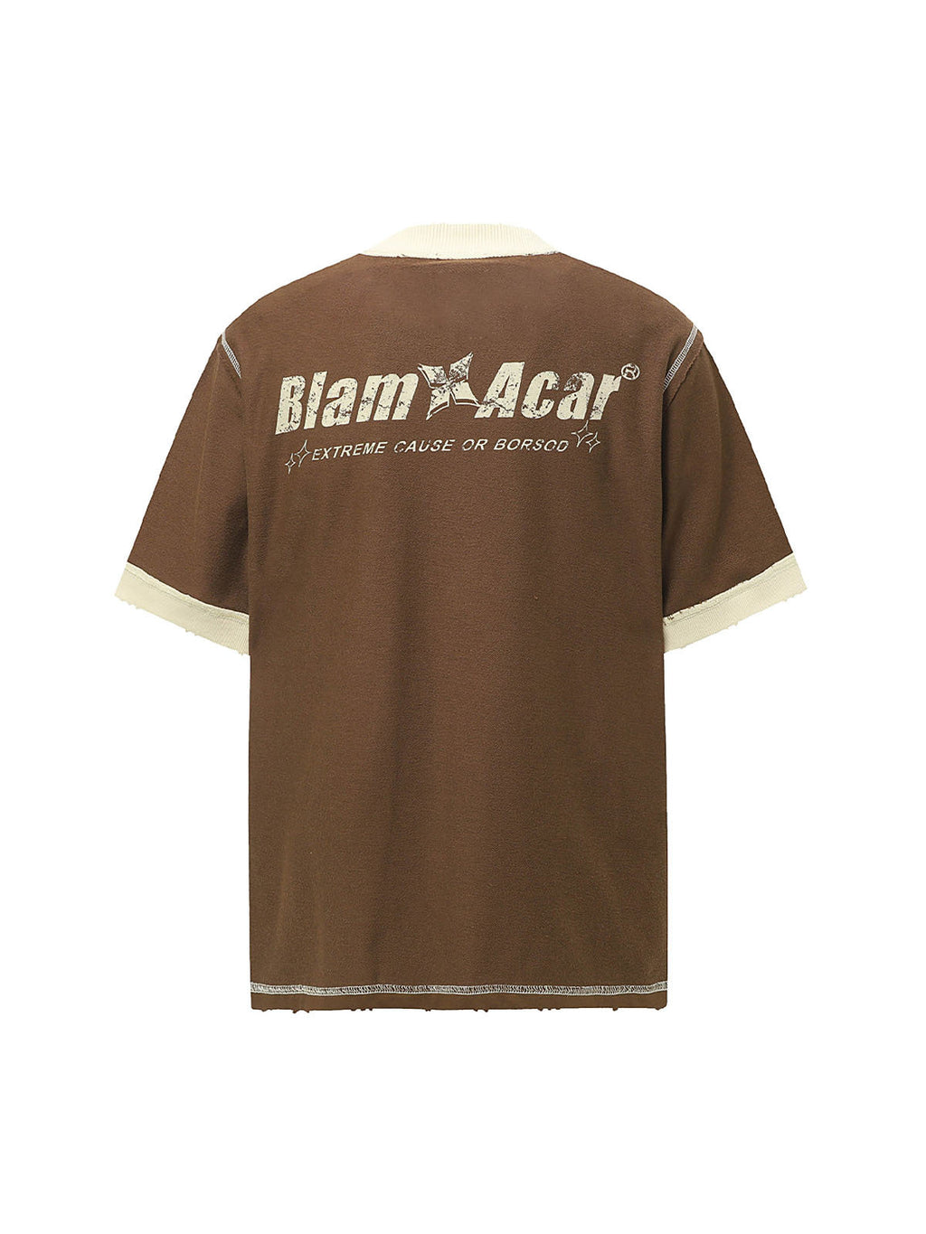 Distressed Graphic T-Shirt for Men – Casual Sporty Streetwear Tee for Spring and Summer