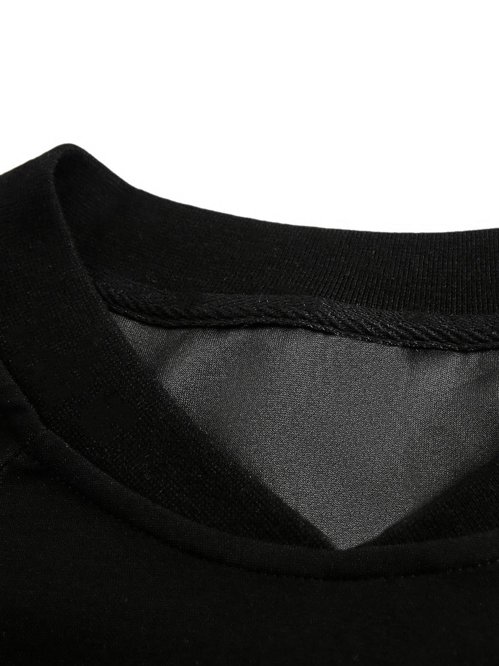 Vintage Heavyweight Sports Bar Long Sleeve Tee – Casual Cotton Blend Shirt with Striped Sleeve Detail