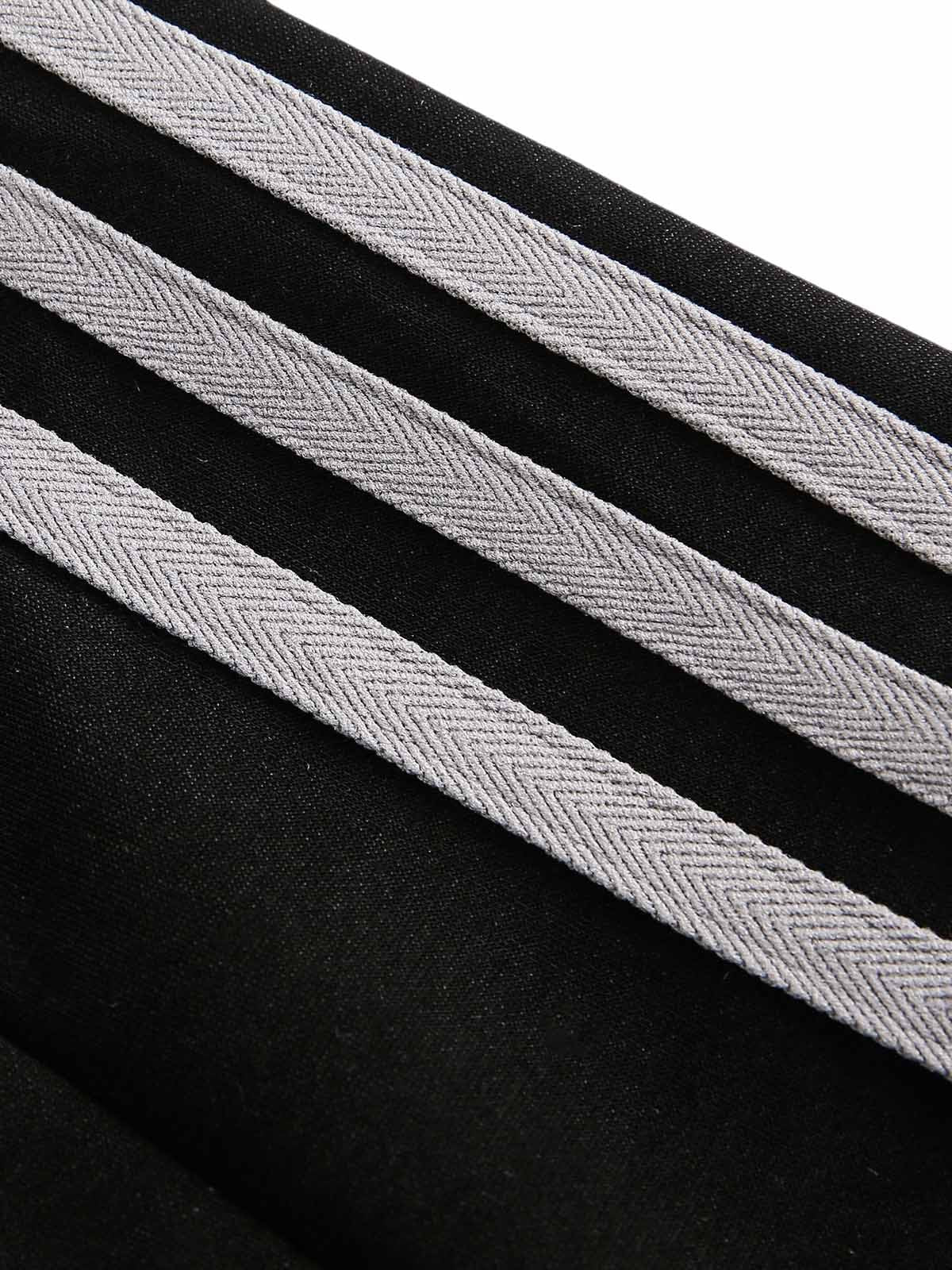 Vintage Heavyweight Sports Bar Long Sleeve Tee – Casual Cotton Blend Shirt with Striped Sleeve Detail